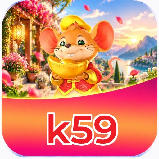 Interface da plataforma k59 mostrando slots populares e bônus de boas-vindas